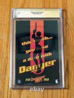 DANGER GIRL PREVIEW CGC SS 9.8 Signature Series signed J Scott Campbell AE Exclu
