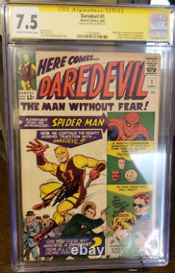 DAREDEVIL #1 CGC 7.5! Signature Series STAN LEE! 1964 First App of Matt Murdock