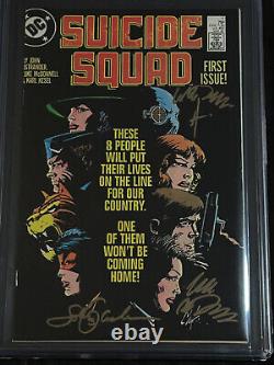 DC 1987 Suicide Squad #1 CGC 9.6 NM+ Ostrander, Chaykin & McDonnell SIGNED x3