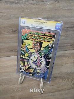 DC CRISIS ON INFINITE EARTHS #4 CGC Signature Series 9.6 Signed George Perez'85