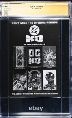DC KO 1 Ashcan CGC SS 9.6 SIGNED BY SCOTT SNYDER