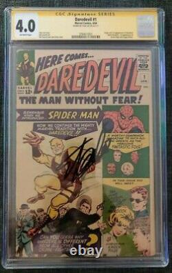 Daredevil #1 CGC 4.0 Marvel Comics SS Signature Series Stan Lee NEW LABEL