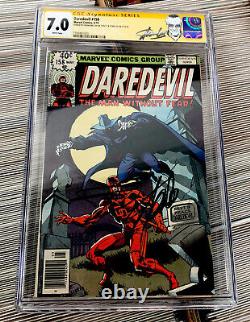 Daredevil #158 Marvel Comic Book, CGC 7.0 Stan Lee Signature Series 1st Miller