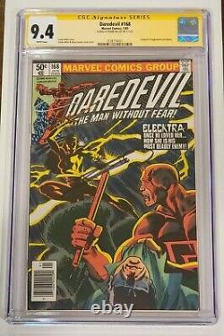 Daredevil #168 CGC 9.4 SS Frank Miller WP 1st Elektra Signature Series Marvel