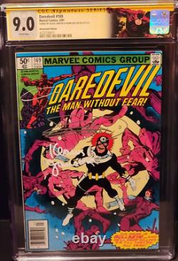 Daredevil #169 -3/81-signature Series Signed Klaus Janson & Frank Miller Cgc 9.0