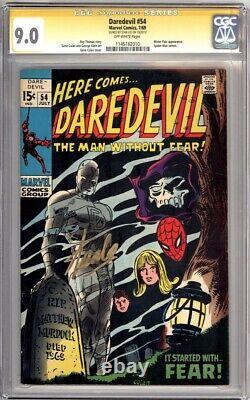 Daredevil #54 Cgc 9.0 Signature Series Signed Stan Lee Uncle Collection Marvel