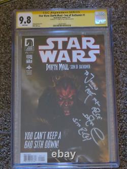 Dark Horse/CGC Signature SeriesStar WarsDarth Maul #1/2014 Signed by Ray Park