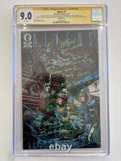 Dark Horse Comics Aliens #1 CGC 9.0 Signature Series Fifth Print Signed 1989