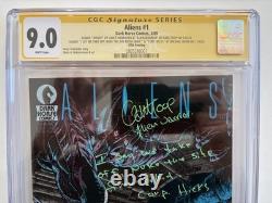 Dark Horse Comics Aliens #1 CGC 9.0 Signature Series Fifth Print Signed 1989