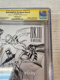 Dark Knight III Master Race 1 CGC 9.8 Signature Series Campbell + Kubert DC 2016