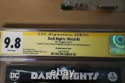 Dark Nights Metal #3 Mattina Variant Cover CGC Signature Series 9.8 Graded