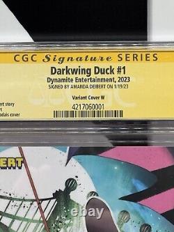 Darkwing Duck #1 Variant Cover W Signed By A. Deibert CGC Signature Series 9.8