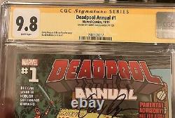 Deadpool #1 Annual CGC 9.8 SS Signature Series Scott Koblish Cover. MCU HUGE