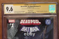 Deadpool Batman Variant D SIGNED BY E. RIBIC & A. KUBERT CGC SIGNATURE SERIES