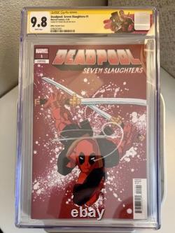 Deadpool Seven Slaughters 1 CGC SS 9.8 Frank Miller signature series RARE