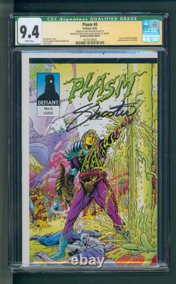 Defiant Plasm No. 0 RARE Jim Shooter Signed SIG. SERIES UNCUT 1 STAPLE CGC 9.4
