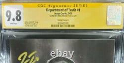 Department Of Truth 1 Variant Cover G CGC Signature Series 9.8