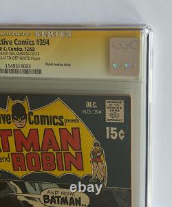 Detective Comics #394 CGC SS 7.0F/VF CRM/OW PagesNeal Adams Signature Series