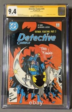 Detective Comics #576 CGC 9.4 Signature Series Signed by Todd McFarlane
