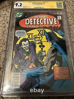 Detective comics #475 CGC 9.2 Signature Series Signed By Steve Englehart
