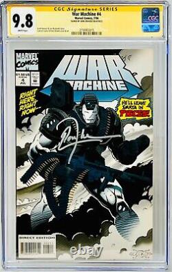Don Cheadle Signed CGC Signature Series Graded 9.8 Marvel War Machine #4