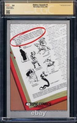 Elektra Assassin (1986 Marvel/Epic) # 1 CGC Signature Series CGC 9.8 Signed