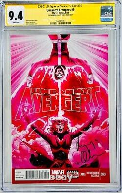 Elizabeth Olsen Signed CGC Signature Series Graded 9.4 Uncanny Avengers #9