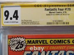 Fantastic Four #170 CGC SS 9.4 Signature Series Ed Hannigan Autographed On SALE