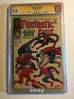 Fantastic Four #73 CGC 7.5 Signature Series Signed By Stan Lee