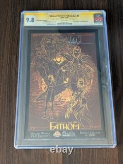 Fathom #4 CGC 9.8 Signature Series Signed Michael Turner Wizard World VIP