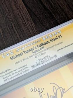 Fathom Kiani #1 CGC 9.8 Signature Series Michael Turner Signed ECCC 2006