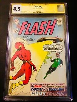 Flash 131 CGC 4.5 SS 1st Green Lantern crossover In Flash Series 1 of 6 Signed