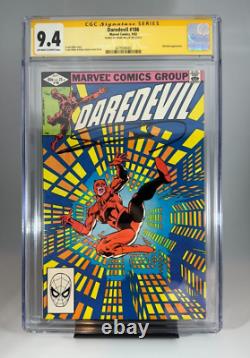 Frank Miller Signed Daredevil #186 Cgc Graded 9.4 Ss Signature Series Stilt Man
