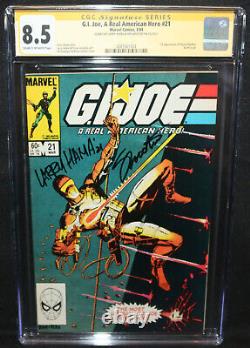 G. I. Joe #21 Larry Hama & Jim Shooter CGC Signature Series 8.5 1984