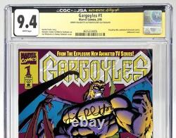 GARGOYLES #1 CGC 9.4 WP JSA SIGNATURE SERIES Signed JIMMY PALMIOTTI CLEAR CASE
