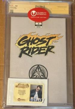 GHOST RIDER #2 CGC 9.8 SS signed by Nicolas Cage, Celebrity Authentics Holo #