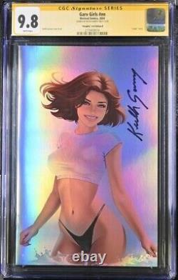 Garv's Girls #1B by Keith Garvey Naughty Summer CGC Signature Series Foil 9.8