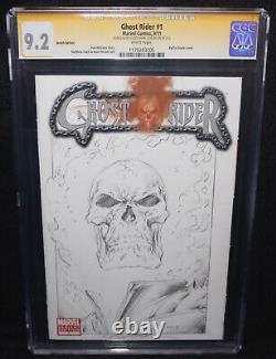 Ghost Rider #1 Mark Texeira Sketch Art CGC Signature Series 9.2 2011