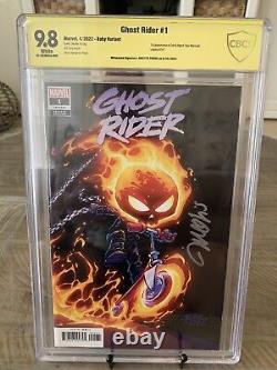 Ghost Rider #1 Skottie Young Variant CBCS 9.8 Signature Series Not CGC