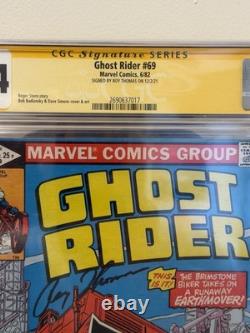 Ghost Rider #69 CGC 9.4, Signature Series Roy Thomas signed, 6/82, White Pages