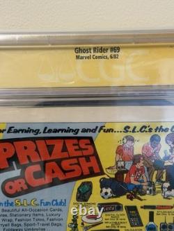 Ghost Rider #69 CGC 9.4, Signature Series Roy Thomas signed, 6/82, White Pages
