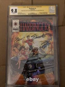 HARBINGER #1 (1992) CGC 9.8 Signature Series signed Shooter, Layton, and Jackson