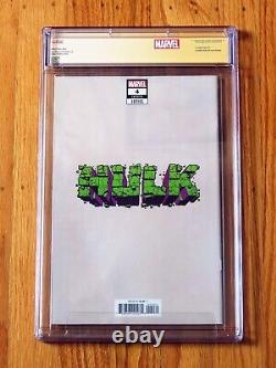 HULK #4 ARTHUR ADAMS VARIANT CGC SS 9.8 Signature Series signed sketch LTD 2000