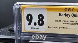 Harley Quinn 30th Virgin CGC 9.8 SS? 7x Auto Bruce Timm Dini Palmiotti Strong