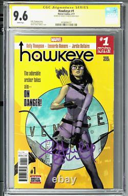 Hawkeye #1 CGC 9.6 Signature Series signed by Hailee Steinfeld White Pages