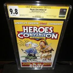 Heroes Con 37 Program CGC Signature Series 9.8 Sergio Aragones Stan Sakai 2019