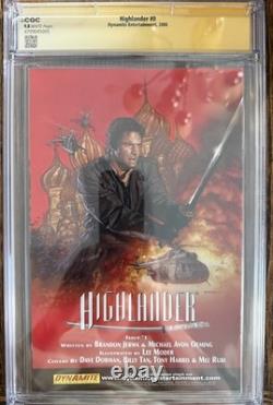 Highlander #0 CGC 9.8 Signed By Christopher Lambert Signature Series