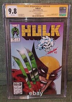 Hulk #1 CGC SIGNATURE SERIES 9.8 Mayhew #340 cover homage REMARQUE/SKETCHED