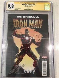 INVINCIBLE IRON MAN #600 CGC 9.8 Variant Signature Series Signed by ALEX ROSS