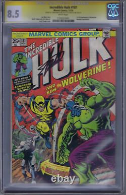 Incredible Hulk #181 Marvel 1974 1st App. Wolverine CGC 8.5, Signature Series